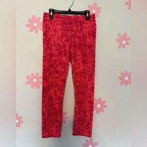 Under Armour Women's Red Patterned Leggings